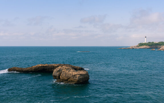 Vista del mar en Biarritz
