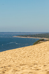 Water, trees and sand at the Dune of Pilat