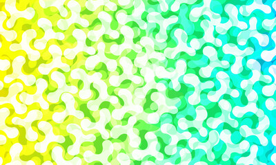 Light yellow, green vector abstract mosaic background.