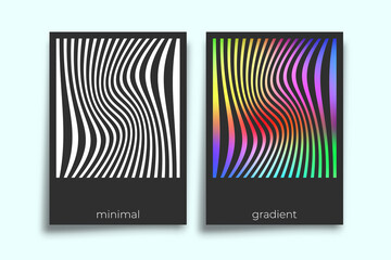 Abstract geometric gradient texture minimal design for background, wallpaper, flyer, poster, brochure cover, typography, or other printing products. Vector illustration