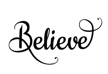 vector illustration Believe