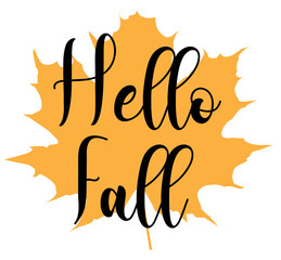 vector hello fall