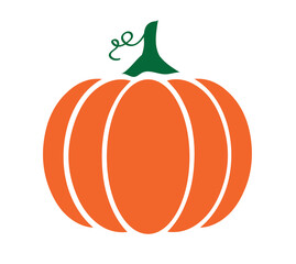 Vector Pumpkin With Swirls