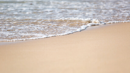amazing view of the wild beach