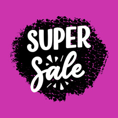 Black friday lettering in modern calligraphy style. Slogan for promotion template and sale banner. Vector