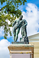 Fototapeta na wymiar Heracles statue in Cameron gallery of Catherine palace, Tsarskoe Selo (Pushkin), Saint Petersburg, Russia