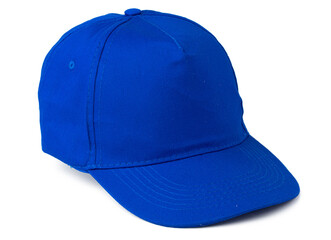 Blue Baseball cap isolated on white background