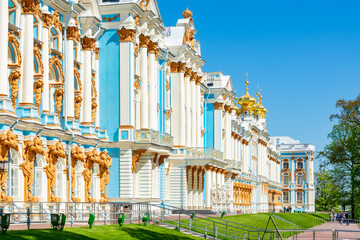 Catherine palace in Tsarskoe Selo (Pushkin), Saint Petersburg, Russia