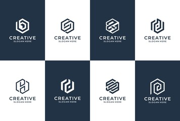abstract monogram logo 