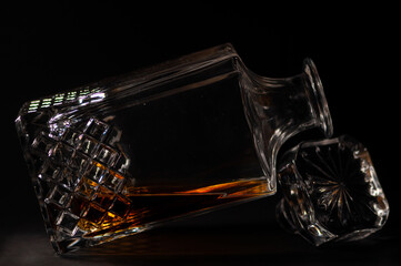 Decanter with whiskey