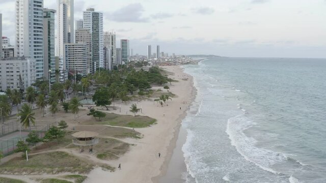 Shot of beach in Recife