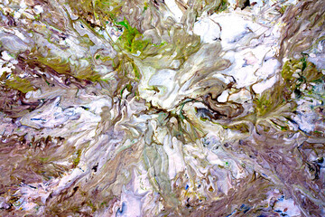 Abstract landscape on white background