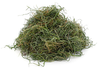 Pile of dry hay.