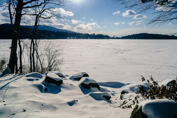 lake in winter