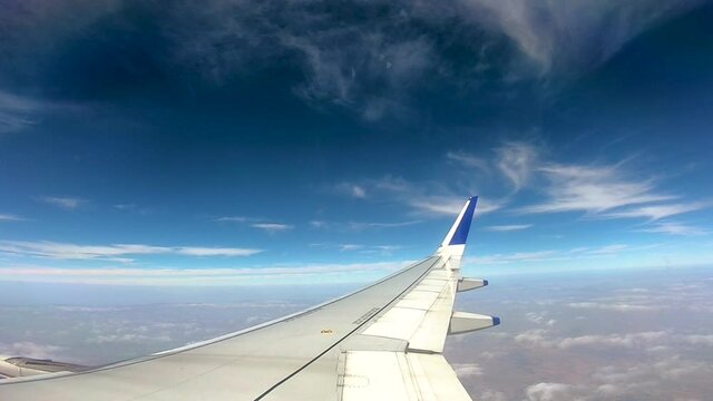 Ahmadabad to Goa flight from the inside of an aeroplane