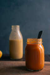 Pumkpin and tomato soup