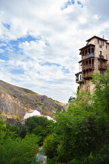 Cuenca hanging houses view