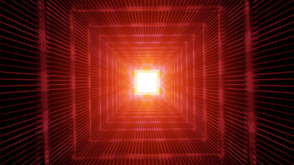 Blazing Light Grill Tunnel to the Future 4k uhd 3d illustration background