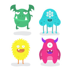 Cute Bundle Of Character Design Monster