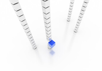 Challenge and competition concepts, original 3d rendering