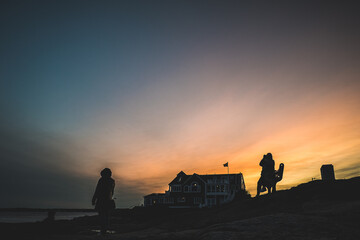 sunset at the beach