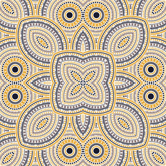 Modern portugese azulejo tile seamless pattern. Geometric texture vector elements. Quilt print design. Classic lisbon azulejo tilework endless pattern. Interior decor template.