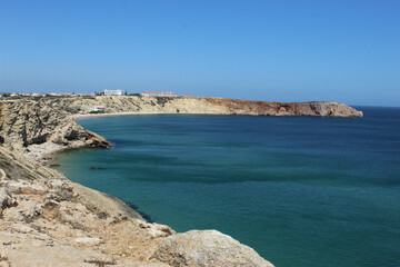 view of the coast of southern portugal