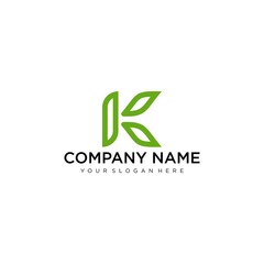 Fototapeta premium Letter K line logo design. Linear creative minimal monochrome monogram symbol. Universal elegant vector sign design. Premium business logotype. Graphic alphabet symbol for corporate business identity 
