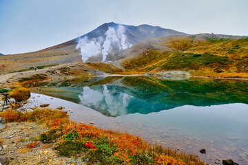 旭岳と姿見の池