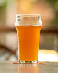 Red Handcraft Beer in Large Glass