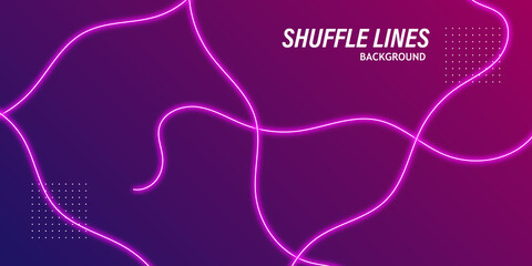 Modern Abstract Background with Shuffle Lines Element and Gradient Color.
