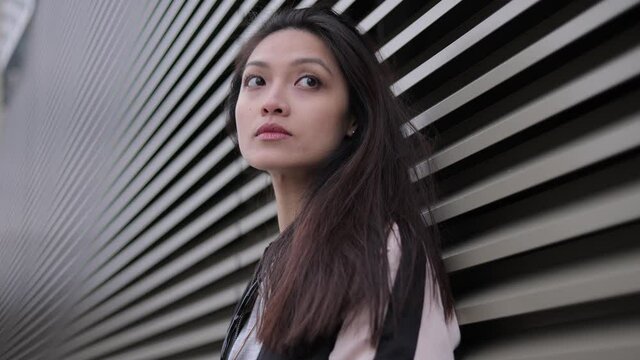 Pretty Asian girl in an urban aera - people photography