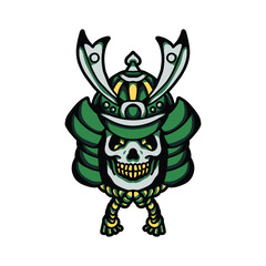 samurai tattoo vector design