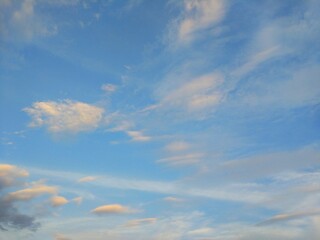 blue sky and clouds