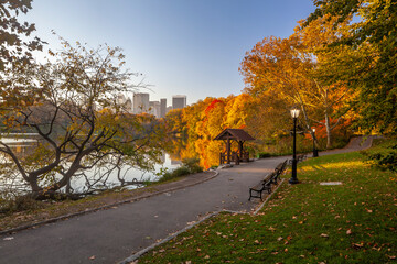 Naklejka premium Autumn in Central Park