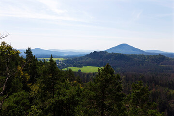 Late summer Landscape in the Czech Switzerland, Czech Republic