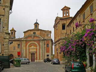 Italy, Marche, Corinaldo, Church of the Suffrage. Built at the end of 1640.