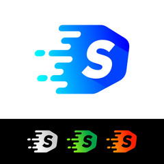 S Speed Logo Design Template Inspiration, Fast, Vector, Illustration.