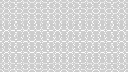Abstract seamless grey hexagon pattern on a white background