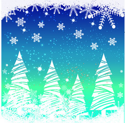 Obraz premium christmas tree background