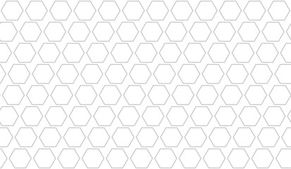 Abstract hexagon pattern background in grey color. Vector illustration.