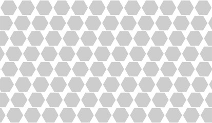 Abstract grey hexagon pattern on a white background