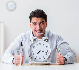 Concept of slow service in restaurants