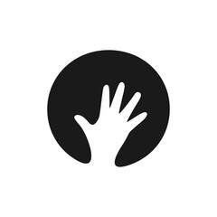 O Letter Hand Logo Design Template Inspiration, Vector.