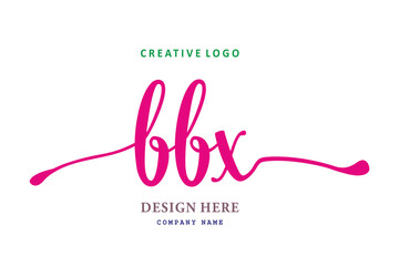 Obraz premium The simple BBX lettering logo is easy to understand and authoritative