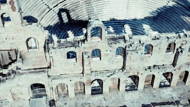 The Odeon theatre at Athens Acropolis