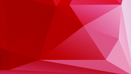 Abstract Red Color Polygon Background Design, Abstract Geometric Origami Style With Gradient. Presentation,Website, Backdrop, Cover,Banner,Pattern Template
