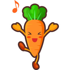 にんじんキャラクター嬉しい