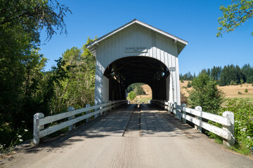 The Harris covered bridge in Philomath, Oregon, built in 1929
