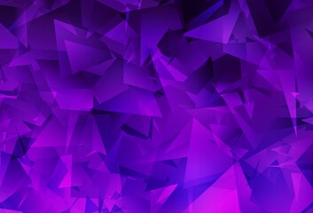 Obraz premium Dark Purple, Pink vector low poly layout.